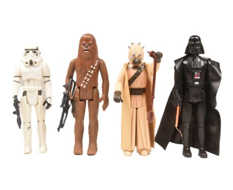 Star Wars - First 12 - a collection of x4 original vintage Kenner / Palitoy action figures from the first twelve released. In