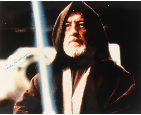 Star Wars - Sir Alec Guinness (1914-2000) - Obi-Wan Kenobi - scarce autographed 8x10" colour photograph of Guinness from the 