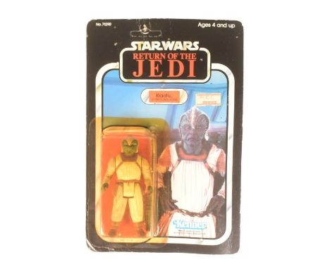 Star Wars - an original vintage 1983 Kenner made MOC carded action figure ' Klaatu - In Skiff Guard Outfit '. Factory sealed 