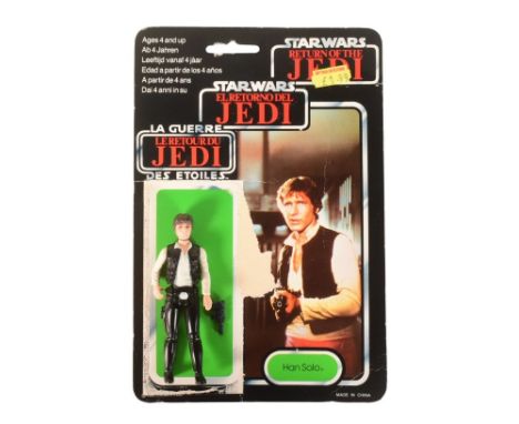 Star Wars – Stephen Merchant's collection - original vintage 1983 tri-logo action figure ' Han Solo '. GMFGI 1977. 100% compl