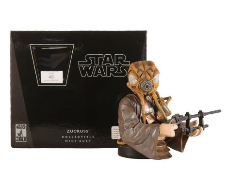Star Wars - Gentle Giant - original limited edition 'Collectible Mini Bust' of Zuckuss. No. 1480/5000 made. Appears mint and 