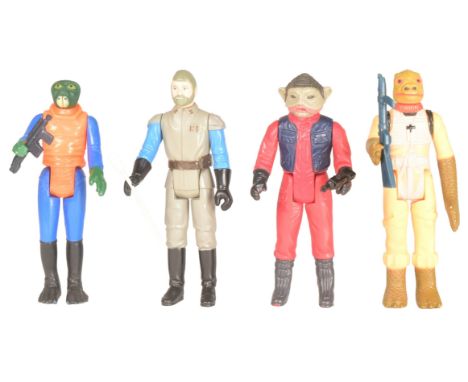 Star Wars - a collection of x4 original vintage Kenner / Palitoy action figures. Comprising: Walrus Man (GMFGI 1978 Hong Kong