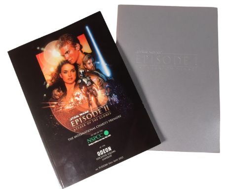 Star Wars - two original movie premiere brochures for Episode I The Phantom Menace and Episode II Attack Of The Clones. Both 