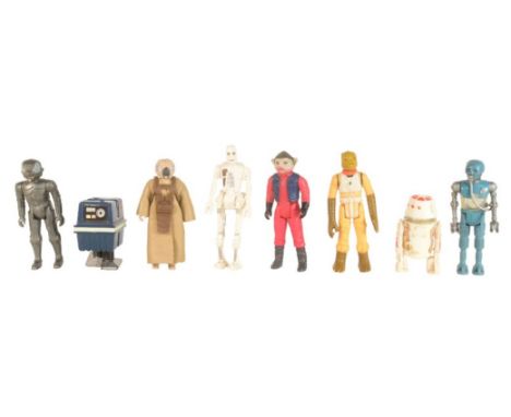 Star Wars – Stephen Merchant’s collection - a collection of x8 original vintage Kenner / Palitoy made Star Wars action figure