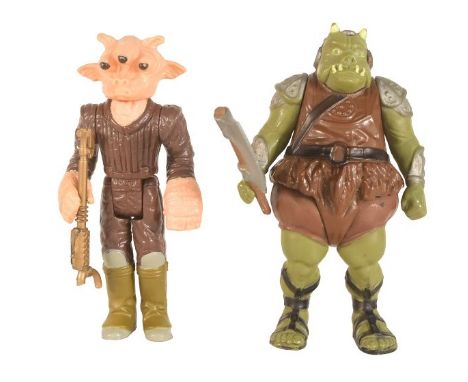 Star Wars – Stephen Merchant’s collection - two original vintage Kenner / Palitoy made action figures; Ree Yees (LFL 83 HK CO