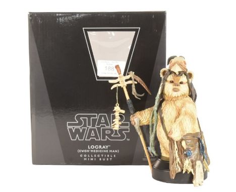 Star Wars - Gentle Giant - 2011 Gentle Giant made limited edition Collectible Mini Bust of Logray (Ewok Medicine Man). No.885