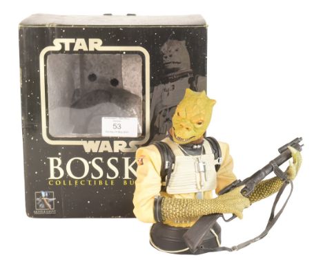 Star Wars - Gentle Giant - 2004 Gentle Giant made Collectible Bust of Bossk. Appears undisplayed and mint, with all internal 