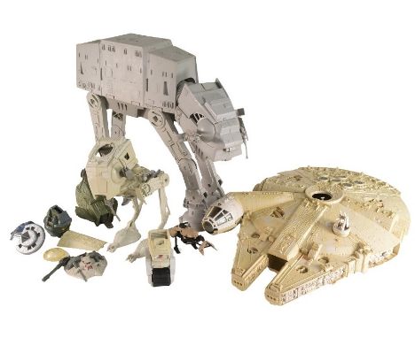 Star Wars - a collection of original vintage Kenner / Palitoy made action figure playsets. Includes: Millennium Falcon (with 