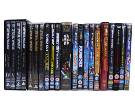 Star Wars - a collection of assorted related DVDs, including some rare titles - Star Wars Droids, Star Wars Ewoks, Ewok Adven