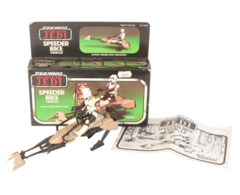 Star Wars – Stephen Merchant’s collection - original vintage 1983 Kenner made action figure playset ' Speeder Bike Vehicle '.