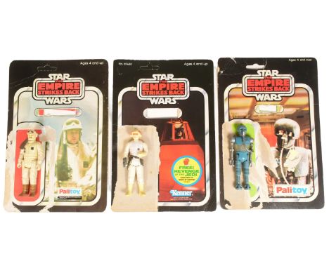 Star Wars - collection of x3 original vintage Kenner / Palitoy made action figures. Includes: 2-1B, Rebel Commander and Cloud