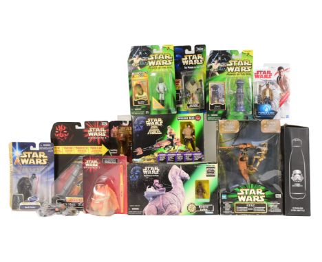 Star Wars - a collection of assorted 1990s onwards Star Wars boxed playsets and carded action figures. Comprising: (playsets)