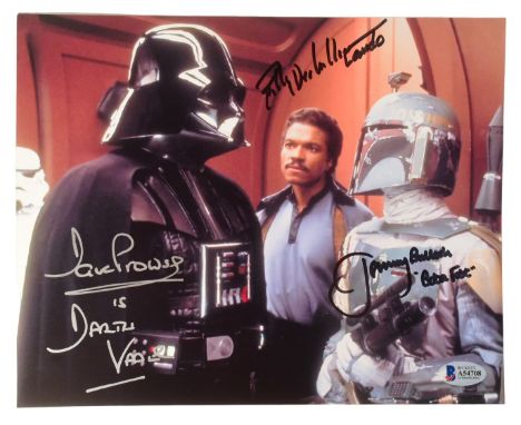 Star Wars - The Empire Strikes Back - Dave Prowse (1935-2020), Billy Dee Williams, Jeremy Bulloch (1945-2020) - an autographe