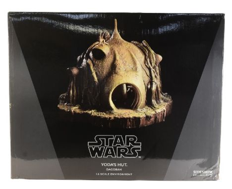 Star Wars - Sideshow Collectibles - a 1/6 scale Sideshow Collectibles 'Yoda's Hut - Dagobah' environment figure display. Comp