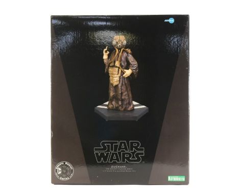 Star Wars - ArtFX - 2007 ArtFX made Japanese import 1/7 scale pre-painted model kit of Zuckuss from the Bounty Hunter Series.