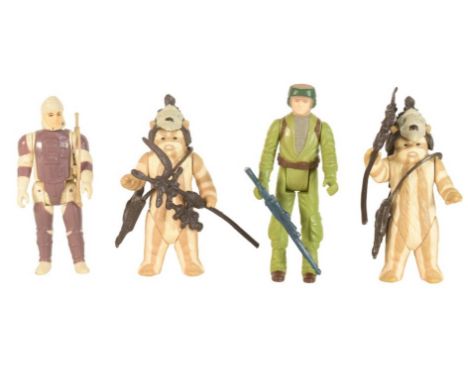 Star Wars – Stephen Merchant’s collection - a collection of x4 original vintage Kenner / Palitoy made Star Wars action figure