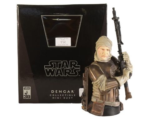 Star Wars - Gentle Giant - original limited edition 'Collectible Mini Bust' of Dengar. No. 1636/4000 made. Appears mint and u