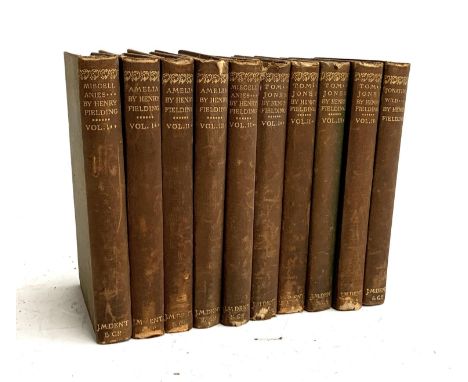 FIELDING, Henry: a good group of the c. 1893 Dent first collected thus. 10/12 volumes present. 