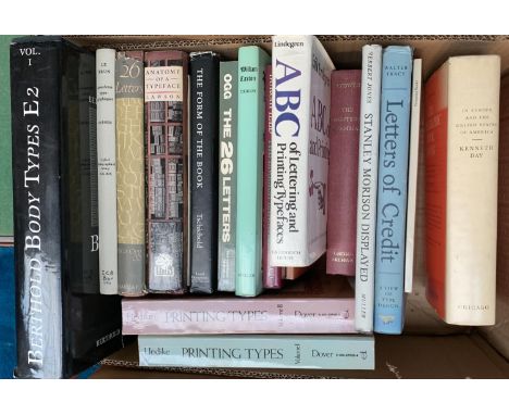 PRINTING/TYPESETTING/BOOKS ABOUT BOOKS: includes, DAY, K. (ed.), 'Book Typography 1815-1965 in Europe and The United States o