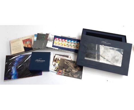 A Royal Mail Millennium Collection set containing presentation packs from January 1999 - October 2000, together with 3 first 