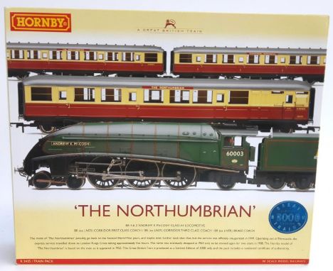 A Hornby OO Gauge The Northumbrian Limited Edition Train Pack, comprising BR 4-6-2 Class A4 'Andrew McCosh' locomotive, first