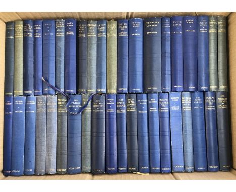 TROLLOPE, ANTONY. A box of vintage 'Oxford Classics' in uniform blue boards, all in good condition (with a few other volumes)