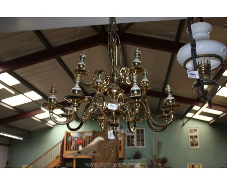 A Brass Chandelier