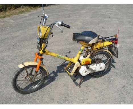 A Honda Express 49 cc Motorcycle AVJ 271V first registered on 10/09/1979 and having easy-start, foot-wound starter system and