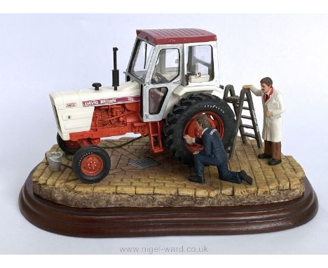 A Border Fine Arts 'Getting Ready for Smithfield' David Brown 1412 Tractor, boxed