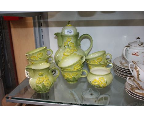 A Carlton ware 'Buttercup' tea service.