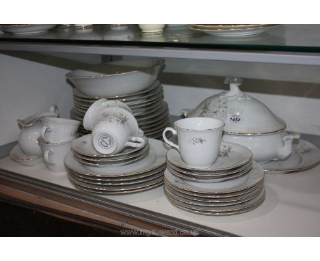 A 'Thun' Dinner/tea service comprising six cups and saucers, six dinner plates, six side plates, six tea plates, gravy boat a