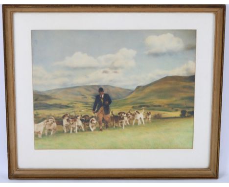 A hunt photograph, in the manner of Wilkinson of Keswick of C.N. De Courcy-Parry. 31 x 40 cm framed and mounted.