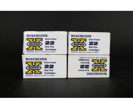 One hundred and sixty eight Winchester cal 22 WRF Super X extra power rifle cartridges.  FIREARMS CERTIFICATE REQUIRED.  WE C