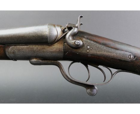 Charles &amp; Herbert Weston of Brighton 10 bore side by side shotgun, with 33 1/4" side by side barrels, the rib marked Char