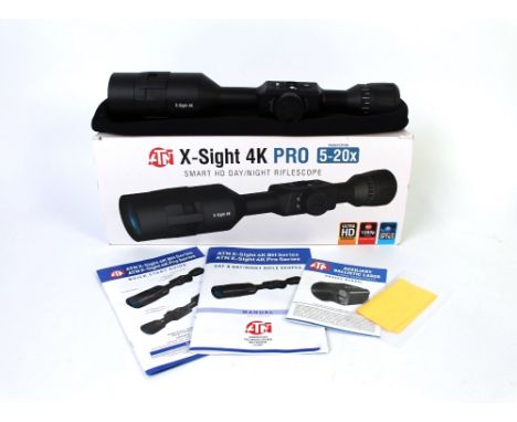 ATN X-Sight 4K 5-20 x day and night vision rifle scope, comes with original box, manual, mounts etc.