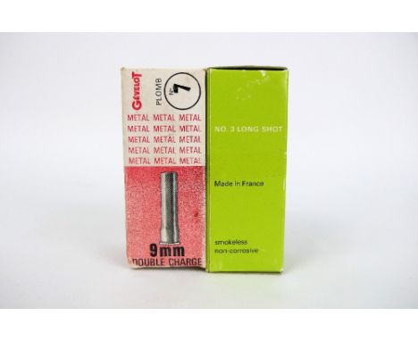 Over Fifty 9 mm Rimfire cartridges, mostly Eley No. 3 Longshot.&nbsp;&nbsp;SHOTGUN CERTIFICATE REQUIRED.&nbsp; WE CANNOT POST
