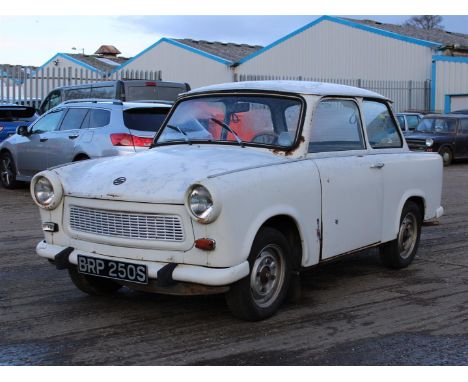 1977 Trabant 601 Saloon LHDMake: Trabant Model: 601Year: 1977Mileage: 43382VIN: 2417527Configuration: Left Hand DriveRegistra