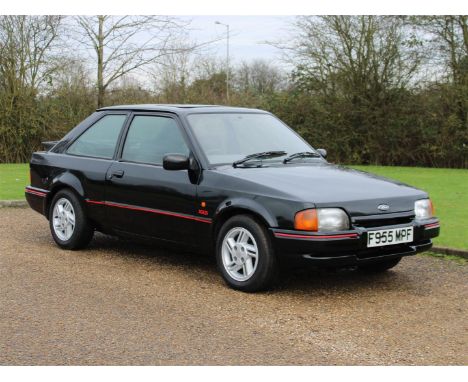 1988 Ford Escort XR3iMake: FordModel: Escort XR3iYear: 1988Mileage: 0VIN: WF0BXXGCABJB70968Configuration: Right Hand DriveReg