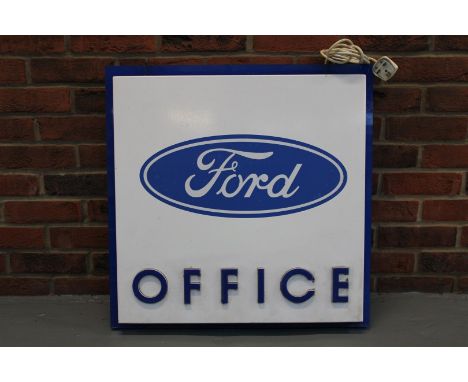 Ford Office Double Sided Illuminated Dealership SignMake: Contact AuctioneerModel: Contact AuctioneerYear: 0Mileage: 0VIN: Co
