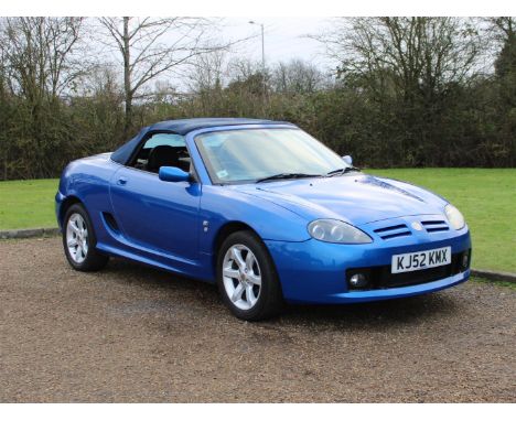 2002 MG TF 135Make: MG Model: TFYear: 2002Mileage: 74800VIN: SARRDWBKC3D610559Configuration: Right Hand DriveRegistration: KJ