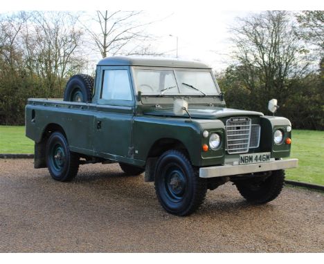 1973 Land Rover Series III Pick-upMake: Land roverModel: Series III Pick-upYear: 1973Mileage: 56065VIN: 94101312BConfiguratio