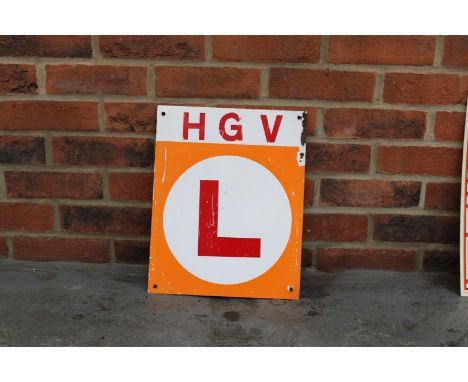 Tin HGV Learner Driver SignMake: Contact AuctioneerModel: Contact AuctioneerYear: 0Mileage: 0VIN: Contact AuctioneerConfigura