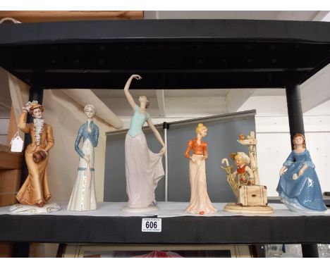 6 figurines including Capo-di-monte &amp; Nao (1 A/F) 