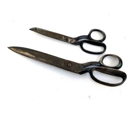 A good large pair of 19th century scissors by Wilkinson &amp; Son, Sheffield; and a further smaller pair 