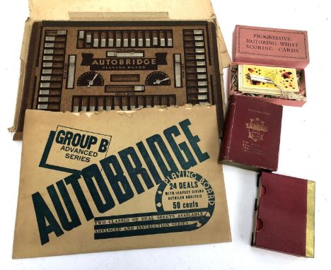 TOYS AND GAMES. An automobile-based game called 'Autobridge' with at least part-instructions and a rather imprsessive scoring