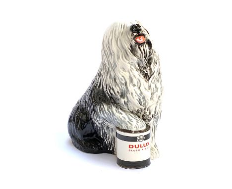A Beswick 'The Dulux Dog' ceramic advertising figure, c.1970, marked to base, 30.5cmH