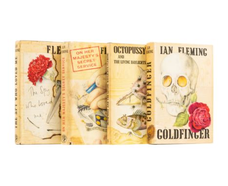 Fleming (Ian) Goldfinger, jacket spine toned with dark stain to on spine tail, lower panel with light marking, upper panel cr