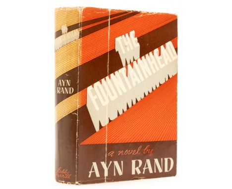 Rand (Ayn) The Fountainhead, first edition, bookplate, original boards, second state dust-jacket, vertical crease down upper 