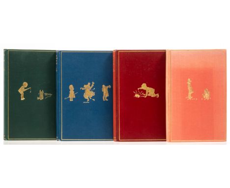 Milne (A.A.) [The Christopher Robin Books], 4 vol., comprising When We Were Very Young, ninth edition, endpapers a little bro