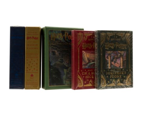Rowling (J.K.) Harry Potter and the Sorcerer's Stone, first American "Collector's edition", original green morocco, gilt with